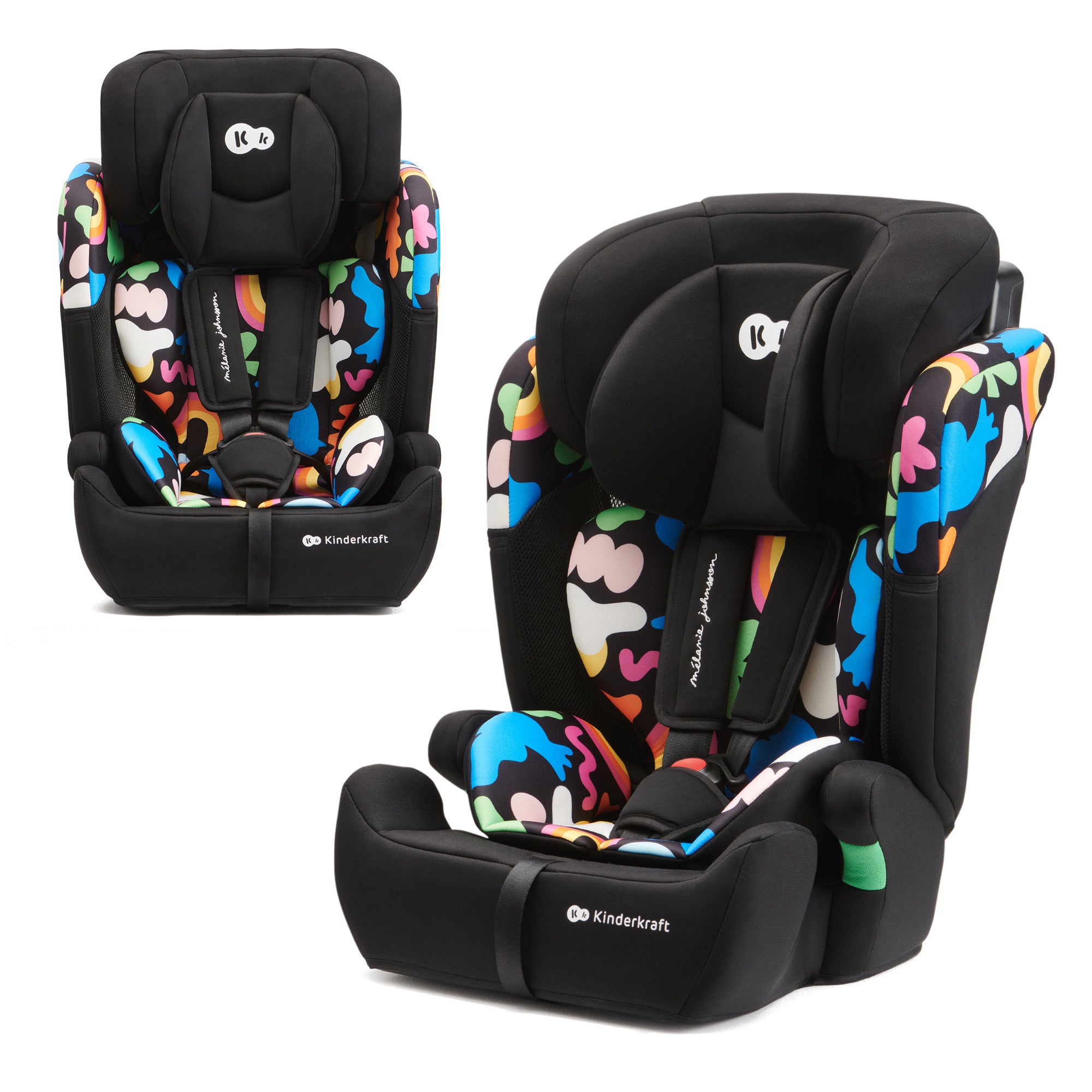 Бустерна Седалка Kinderkraft Comfort Up I-Size, Happy Shapes --- BebeMama