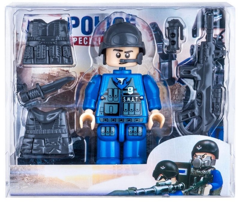 Полицай С Подвижни Стави С Въоръжение 12X14X4