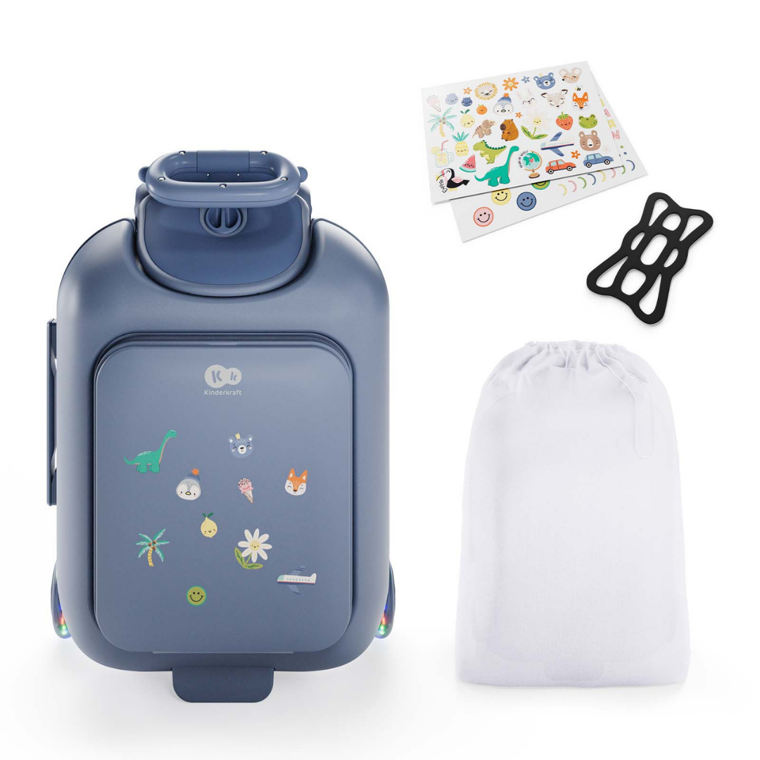Cabby Куфар Със Седалка Blue Kinderkraft