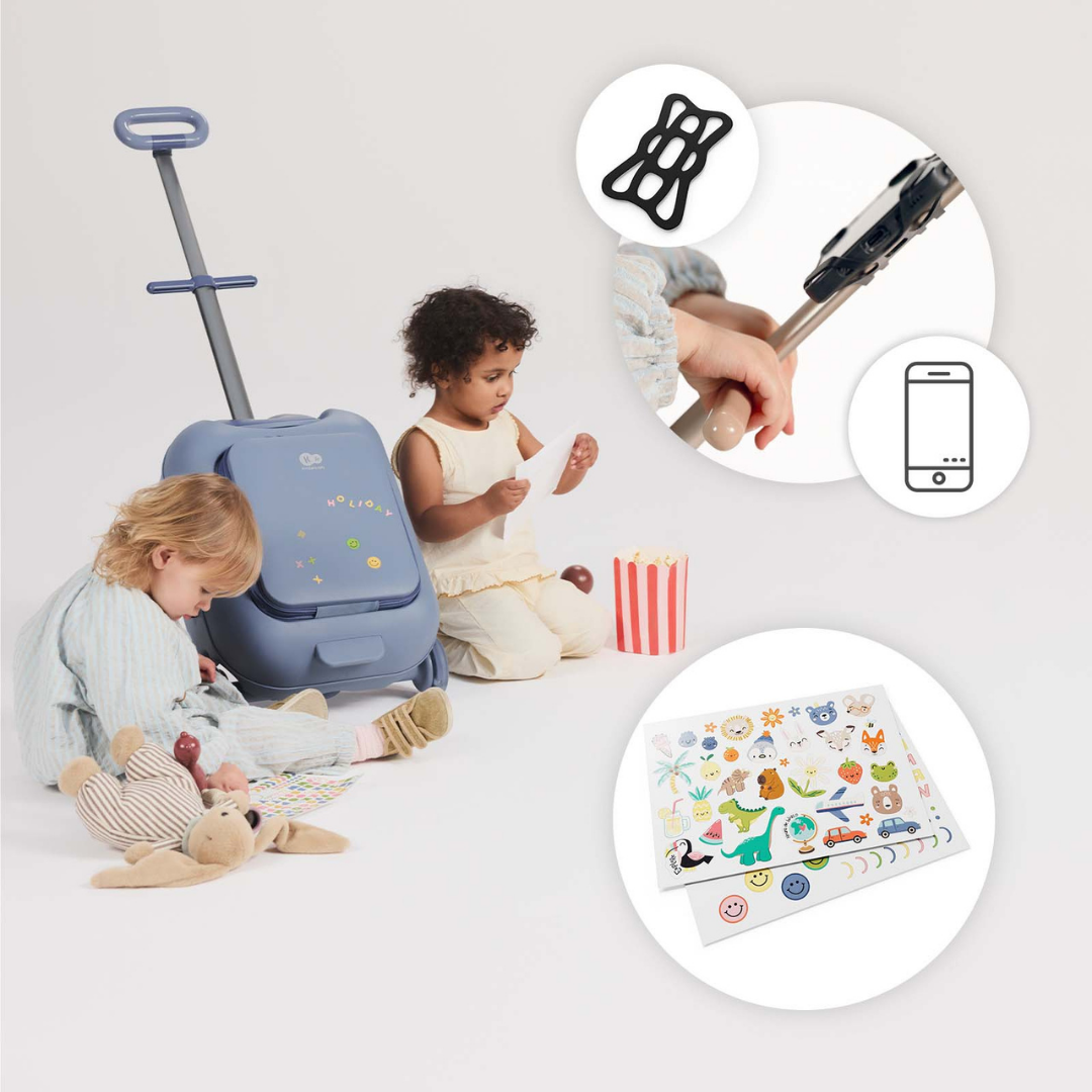Cabby Куфар Със Седалка Blue Kinderkraft