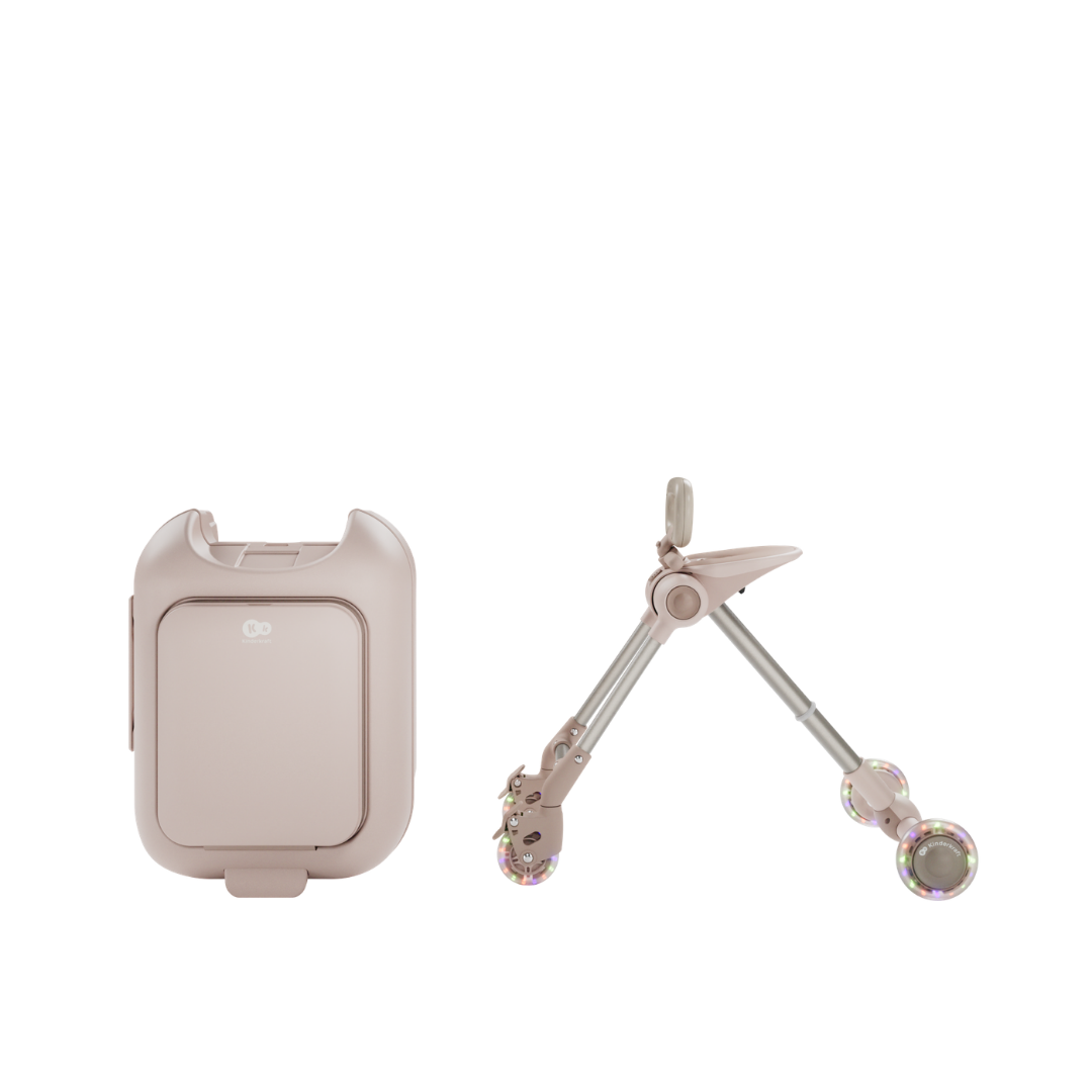 Cabby Куфар Със Седалка Rose Gold Kinderkraft