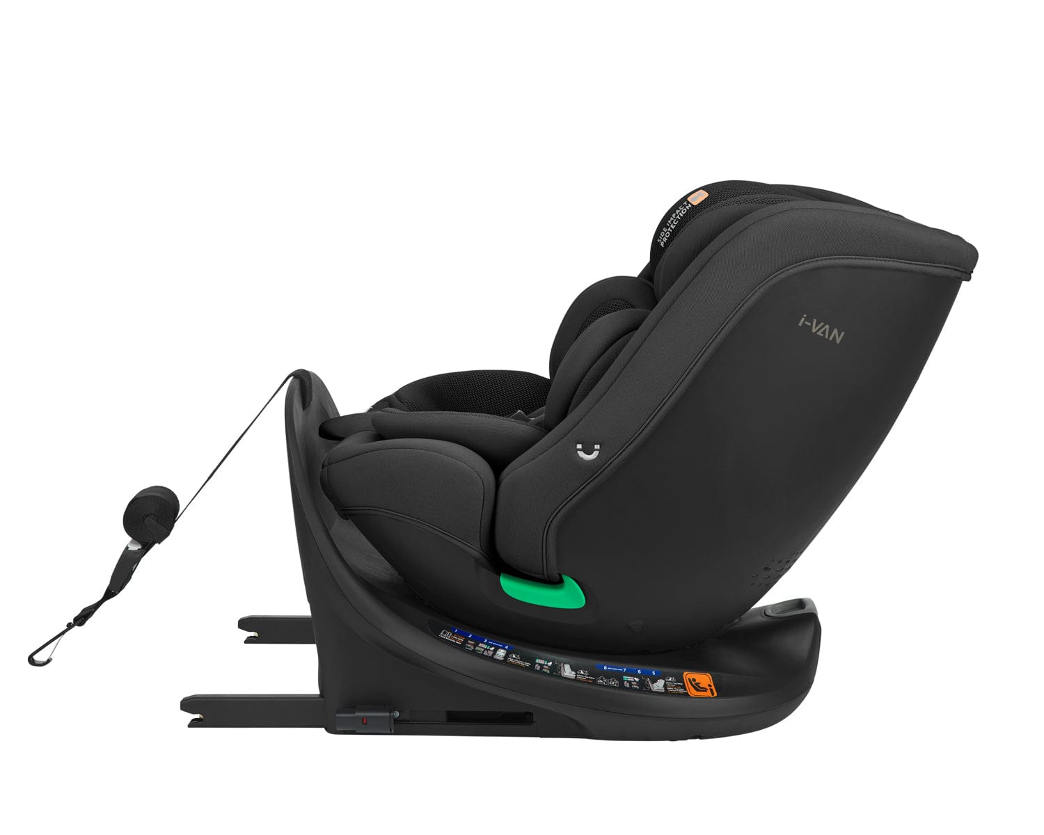 Scaun auto 40-150 cm I-Van I-Size Negru