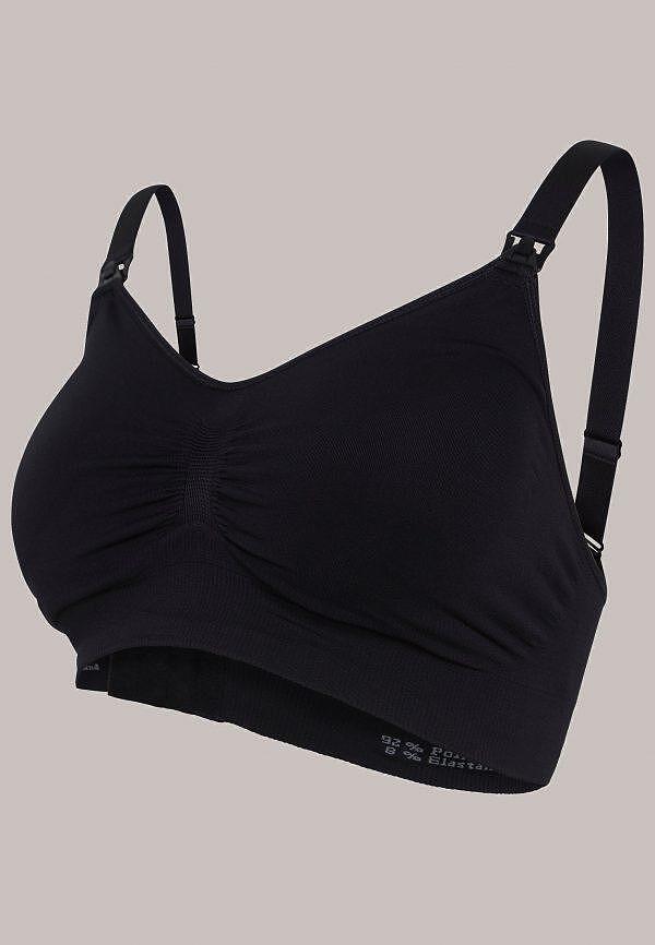 Безшевен Подплатен Сутиен За Бременни И Кърмачки Padded Maternity & Nursing Black 5714399033208 Carriwell