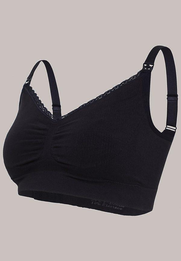 Безшевен Сутиен За Бременни И Кърмачки Organic Maternity & Nursing Black 5714399032119 Carriwell