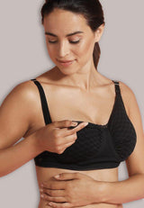 Безшевен Сутиен За Бременни И Кърмачки С Банел Carri Gel Deluxe Black Check 5714399031631 Carriwell