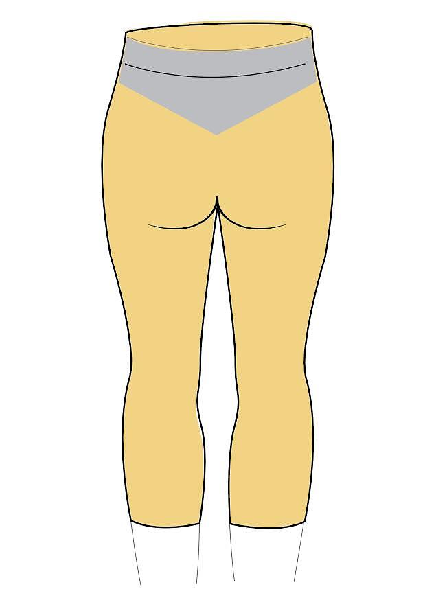 Varrásmentes kismama leggings 3/4-es, Seamless Support Black 5714399049506 Carriwell