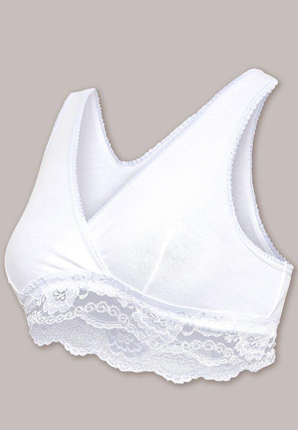 Сутиен За Кърмачки Organic Crossover Sleeping & Nursing White Carriwell