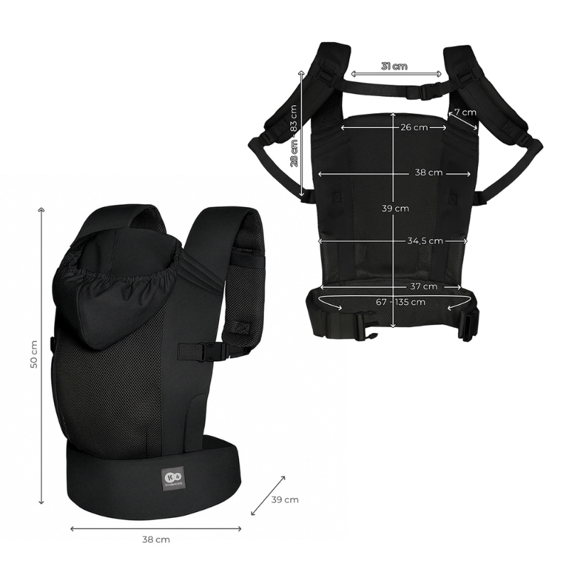 Carrybee Ергономична Раница Grey Kinderkraft