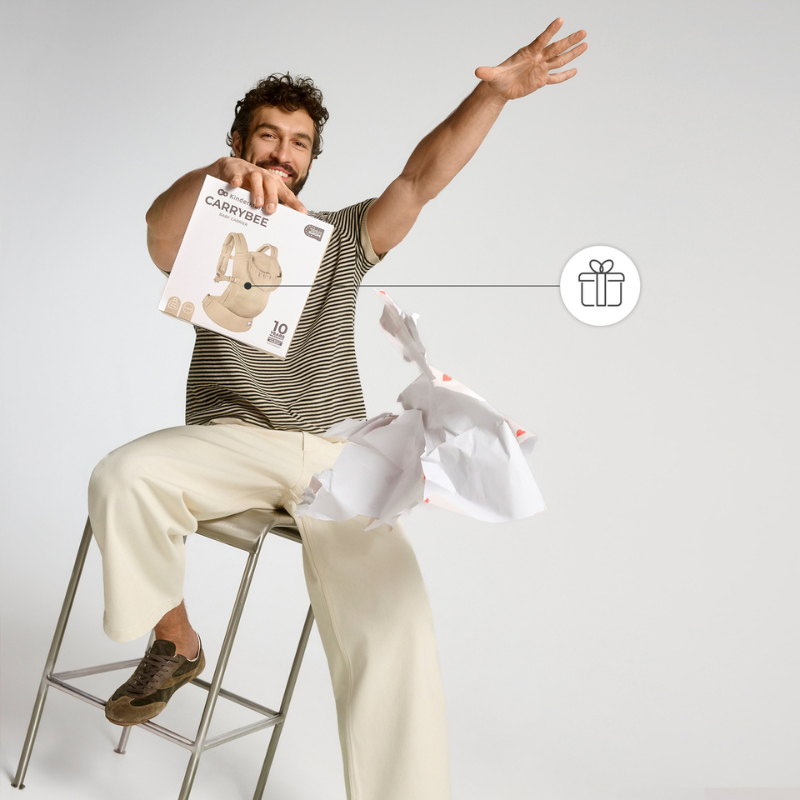 Carrybee Ергономична Раница Grey Kinderkraft