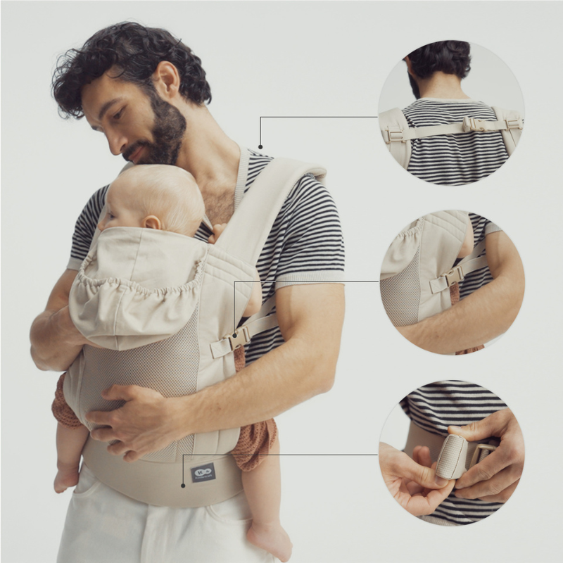 Carrybee Ергономична Раница Grey Kinderkraft