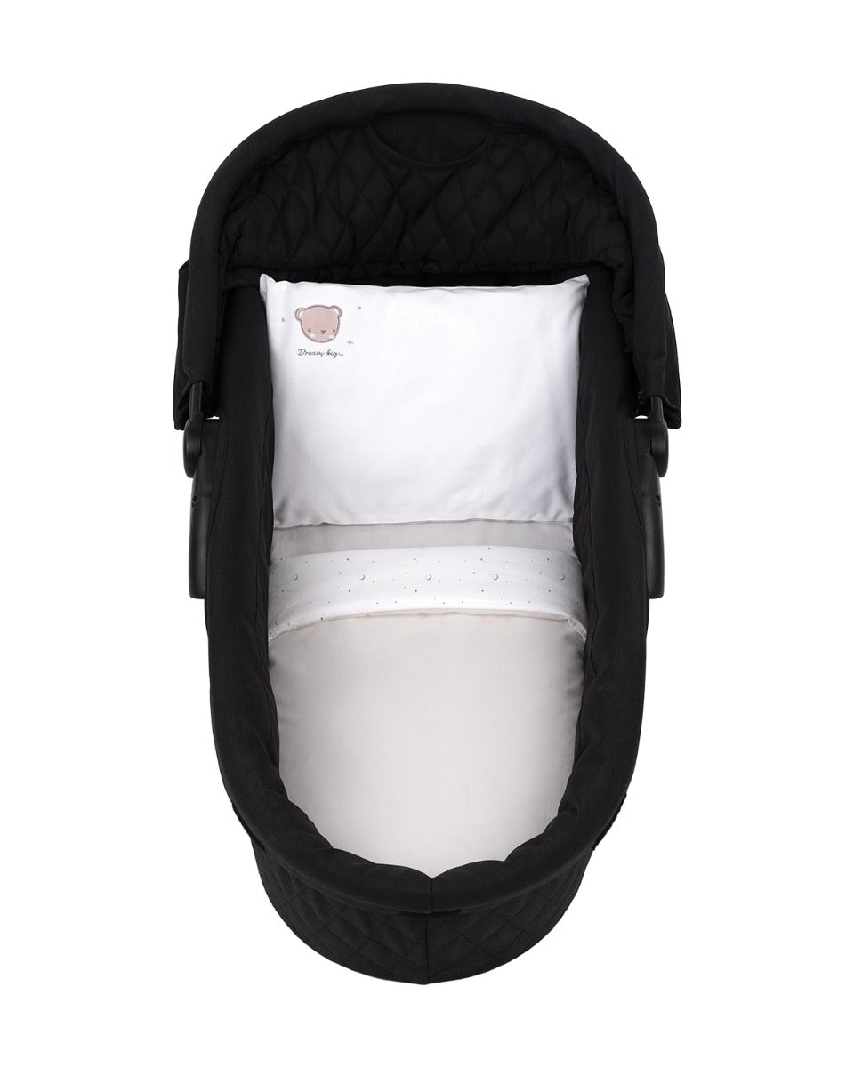 Set de lenjerie de pat pentru cărucior, 6 piese, Dream Big, bej