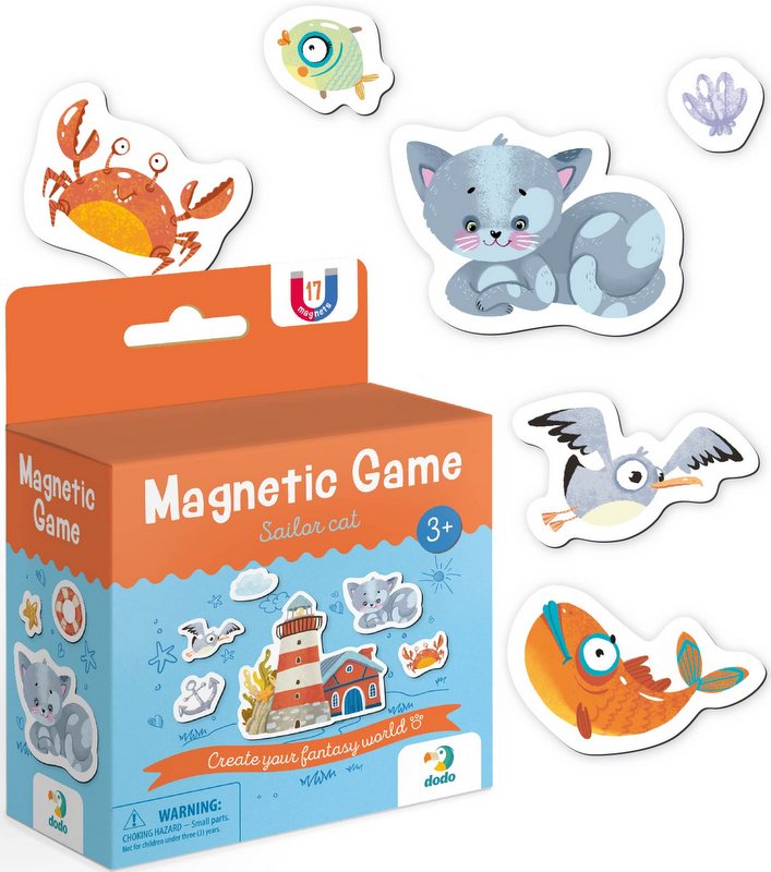 Магнитна Игра Котето Моряк 14Х10Х5