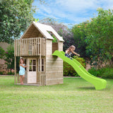 Skye Детска Дървена Къща С Пързалка Tp Toys