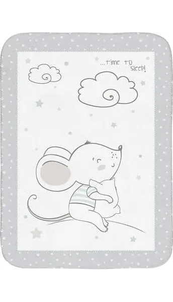 KIKKA BOO Меко зимно одеяло 80/110 см. JOYFUL MICE СИВО