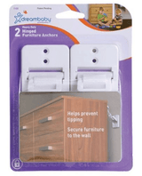 Set de fixare pentru mobilier Dreambaby - 2 piese, alb
