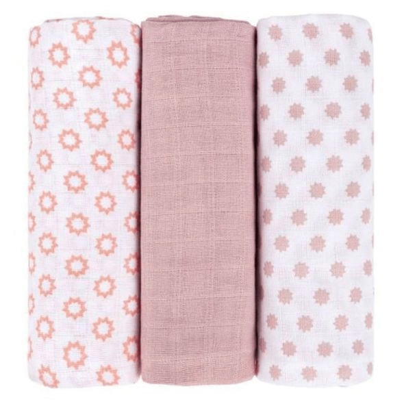 Комплект памучни пелени Lassig Little Chums 85х85, 3бр.