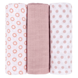 Комплект памучни пелени Lassig Little Chums 85х85, 3бр.