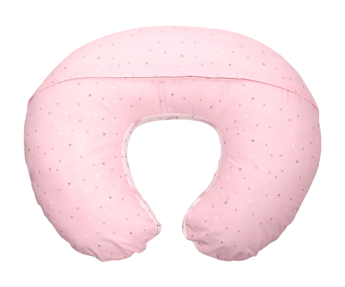 Pernă de alăptare LORELLI CLASSIC LUNĂ ROZ ȘI STELE 2004024/5201