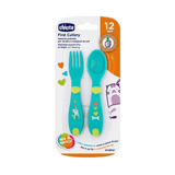 Set de ustensile Chicco First 12M+ Verde