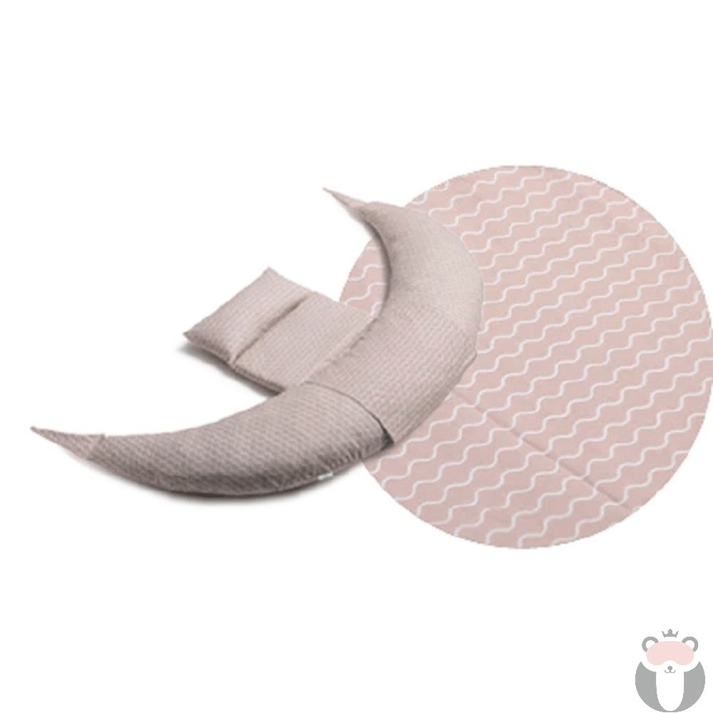 Pernă pentru sarcină și alăptare Nuvita 12 în 1 Dream Wizard Pink Waves 7200/0082 Bej