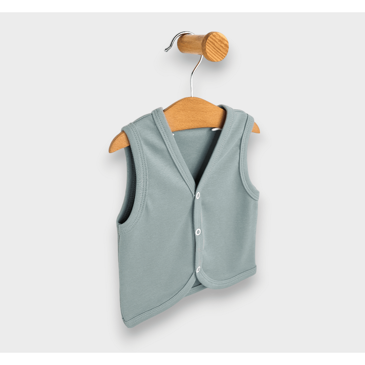 Rainy Бебешки елек 80 см. млечно зелен