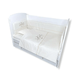 Pătură Rainy Baby Star Bears ecru - patru piese pentru pat 65/110 cm.