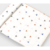 Rainy Бебешка муселинова пелена 50х110 см. Шарени триъгълници