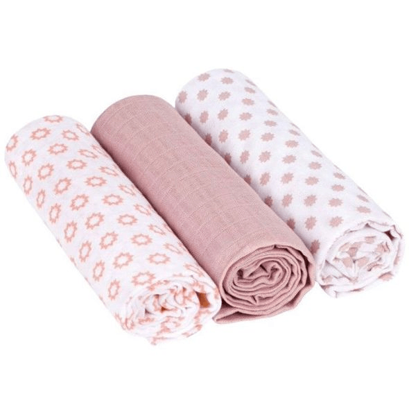 Комплект памучни пелени Lassig Little Chums 85х85, 3бр.