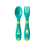 Set de ustensile Chicco First 12M+ Verde