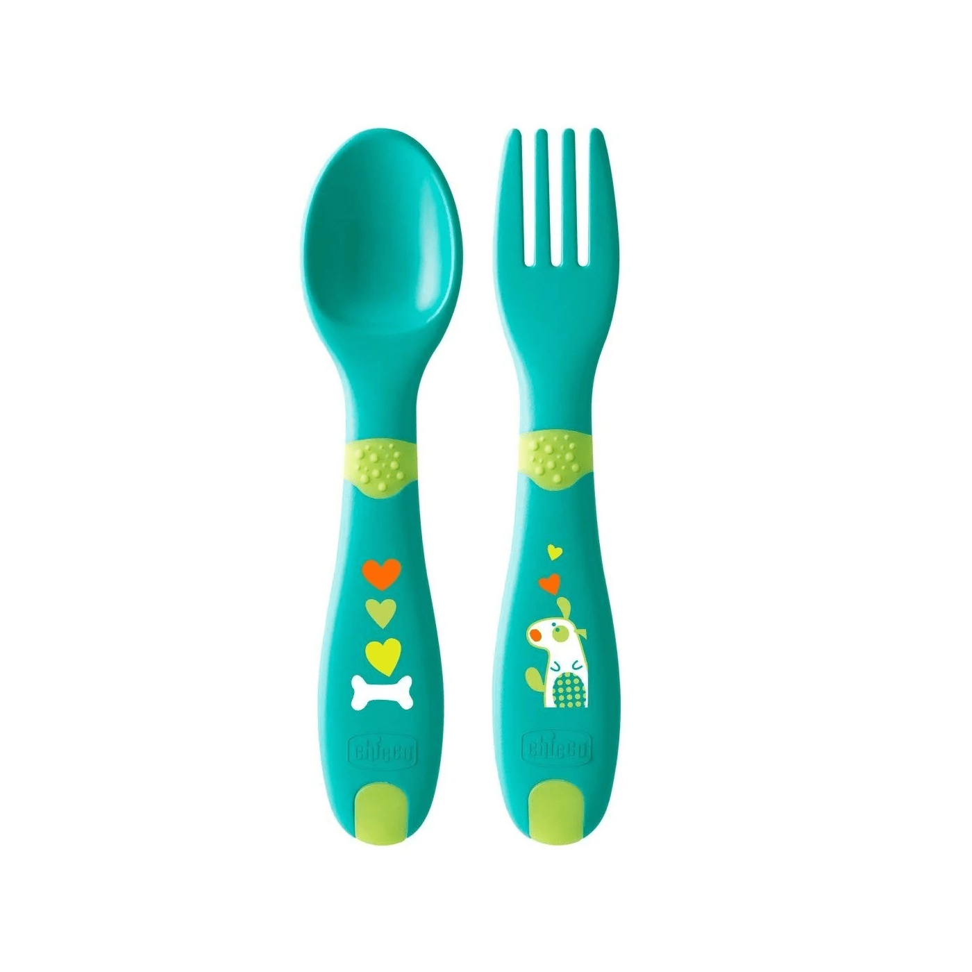 Set de ustensile Chicco First 12M+ Verde