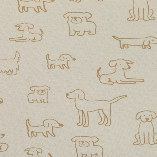 Fillikid Puha játszószőnyeg összecsukható járókába (Ø 125 cm) - Dogs Beige