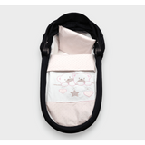 Rainy Зимен комплект за количка 3 части Звездни мечета розов