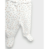 Rainy Бебешка ританка с обърнат колан 56 см. Сиви и бежови звезди