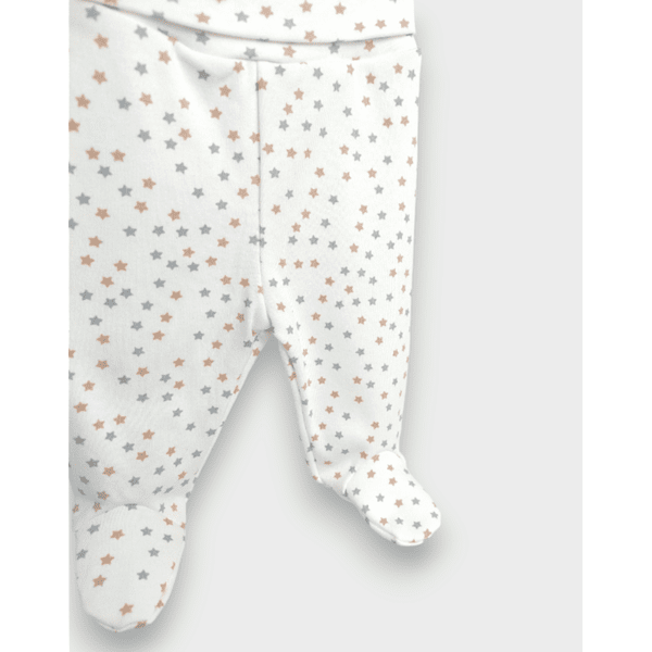 Rainy Бебешка ританка с обърнат колан 56 см. Сиви и бежови звезди