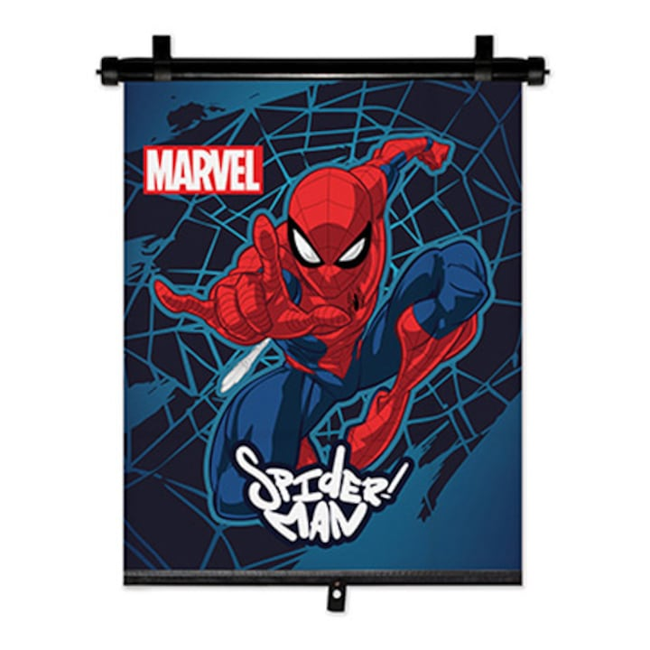 Слънцезащитна щора Прибираща се Spider Man, 36X45 см