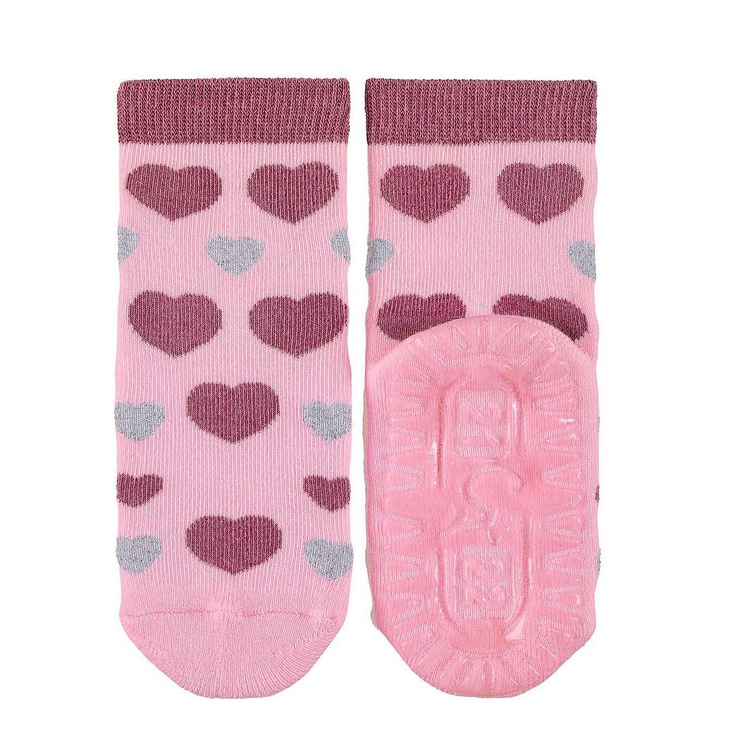 Чорапи Abs Нехлъзгащо Стъпало Air, Сърца, Розови, 27 28 4 5 Г. Sterntaler
