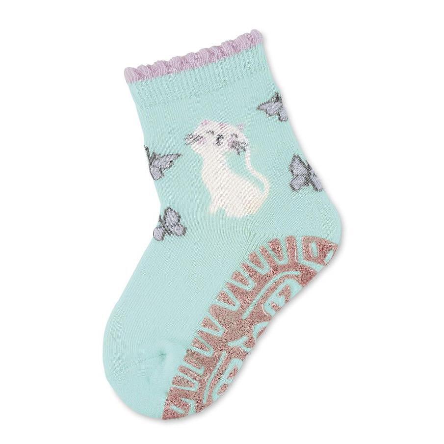 Чорапи Със Силикон, Коте, Мента, 25 26 3 4 Г. Sterntaler