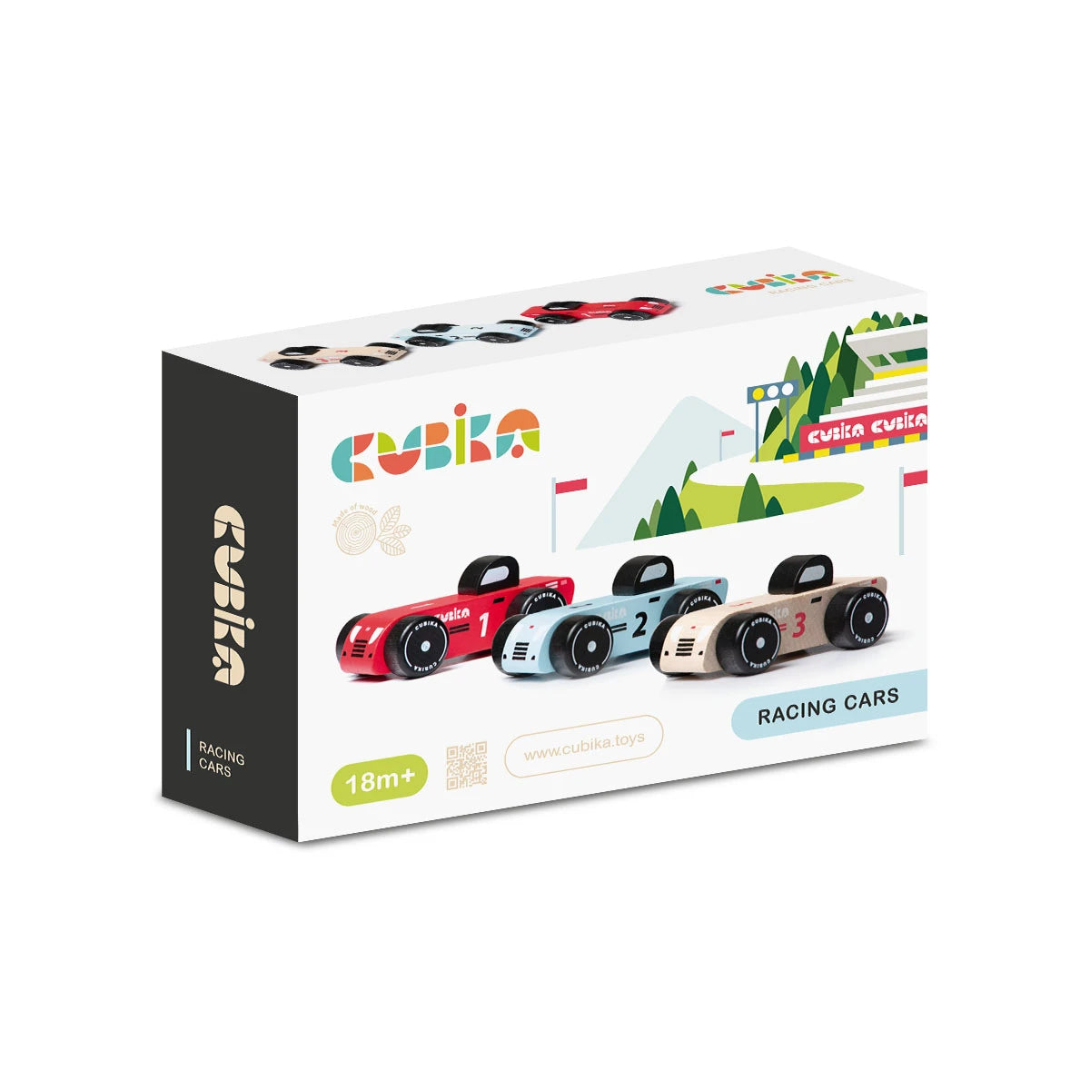 Дървен Комплект Играчки Racing Cars 15474 Cubika