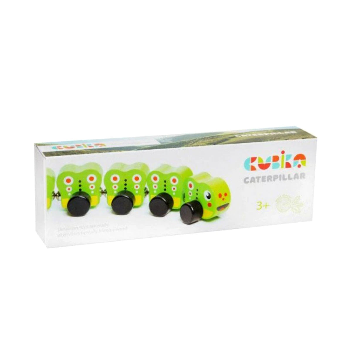 Дървена Гъсеница Caterpillar 15405 Cubika