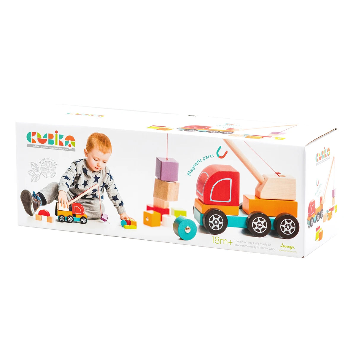Дървена Играчка Crane Truck 13982 Cubika