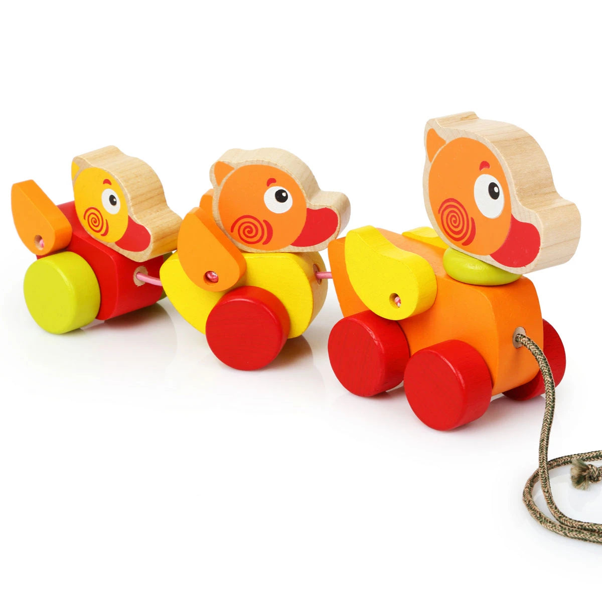 Дървена Играчка Walk A Long Traveling Ducks 13722 Cubika
