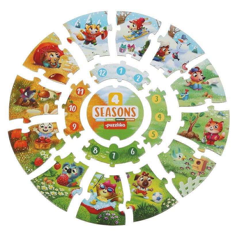 Детски Пъзел 4 Amazing Seasons 15238 Cubika