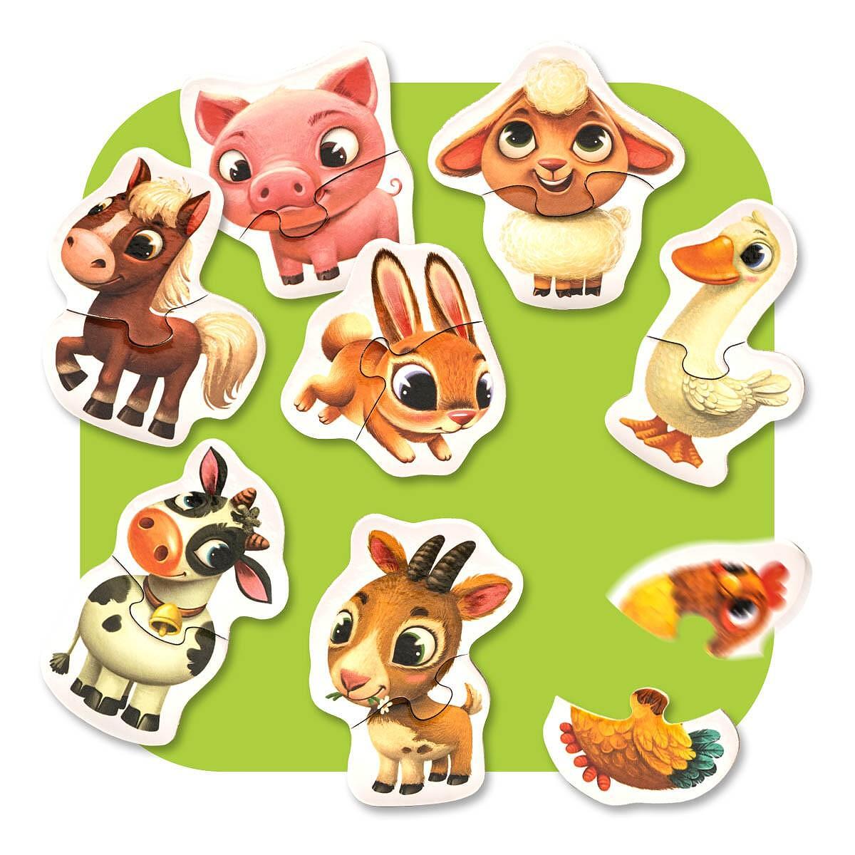 Детски Пъзел Puzzles Farm Animals 14781 Cubika