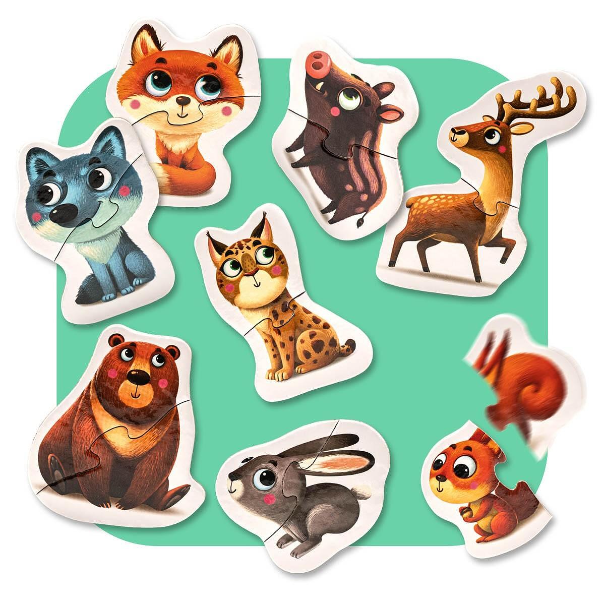 Gyermek puzzle Puzzles Mountain Animals 14798 Cubika
