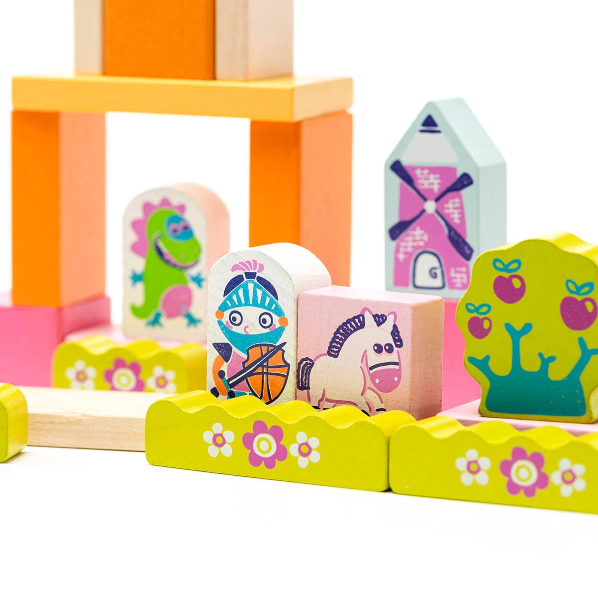 Комплект Дървени Блокчета Town For Girls 13906 Cubika