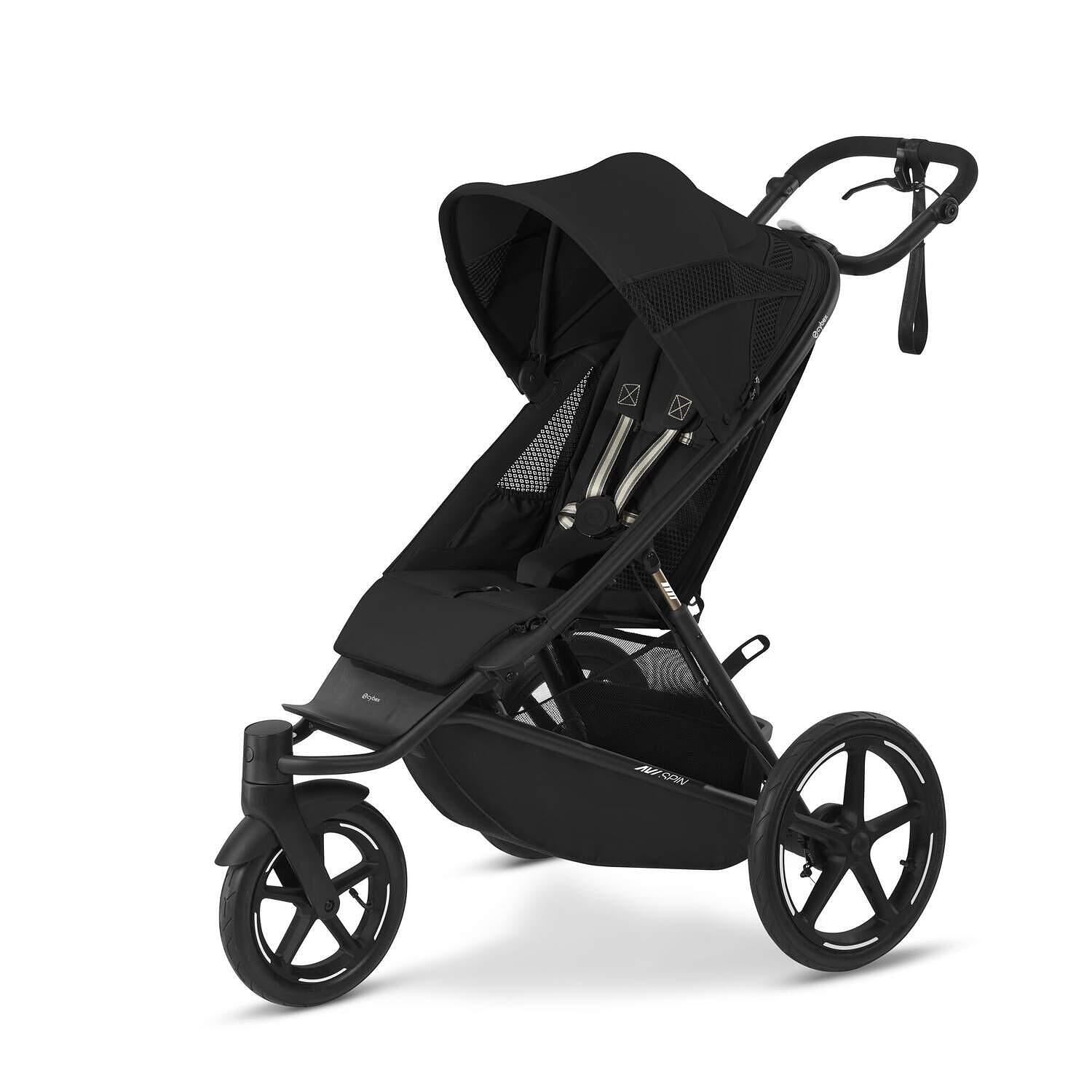 Gold Бебешка Количка Avi Spin Blk Moon Black Cybex