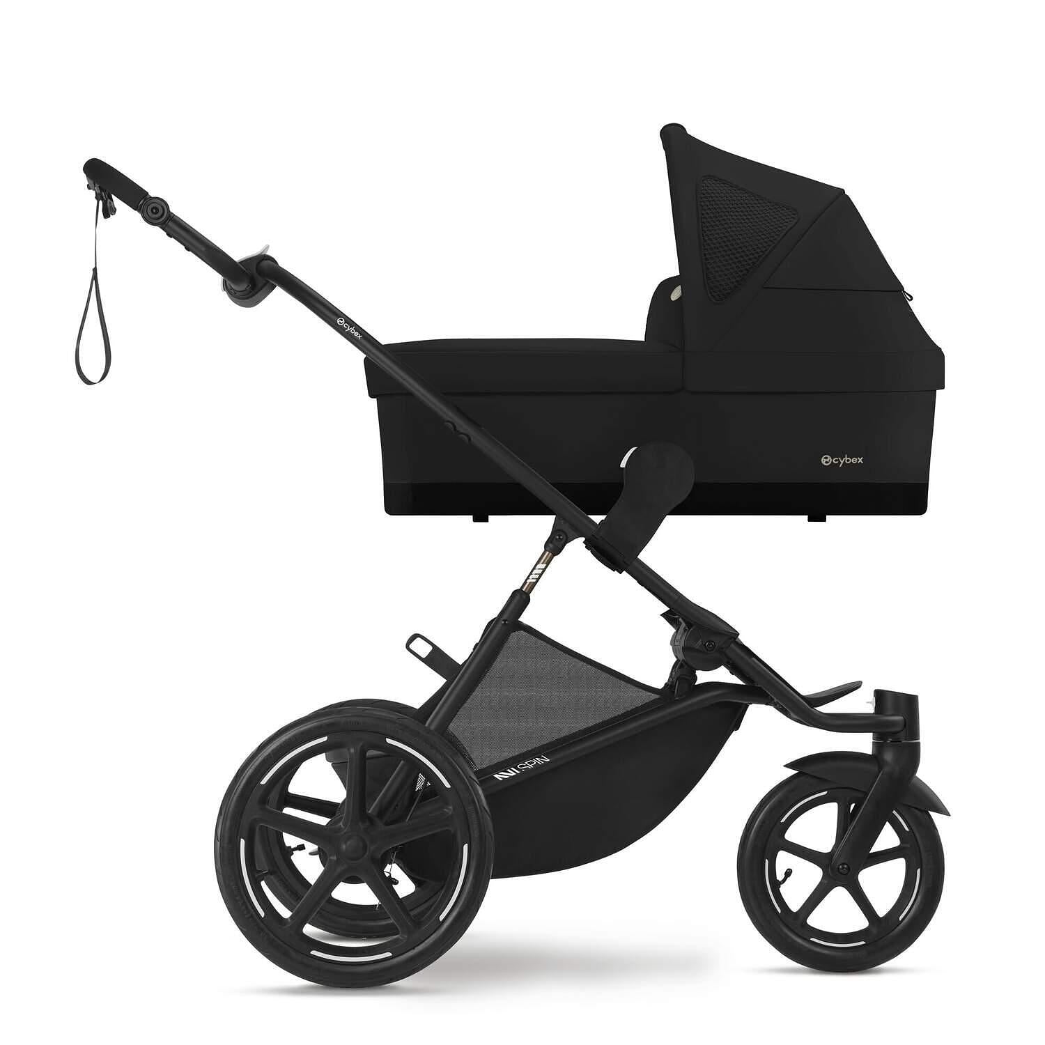 Gold Бебешка Количка Avi Spin Blk Moon Black Cybex