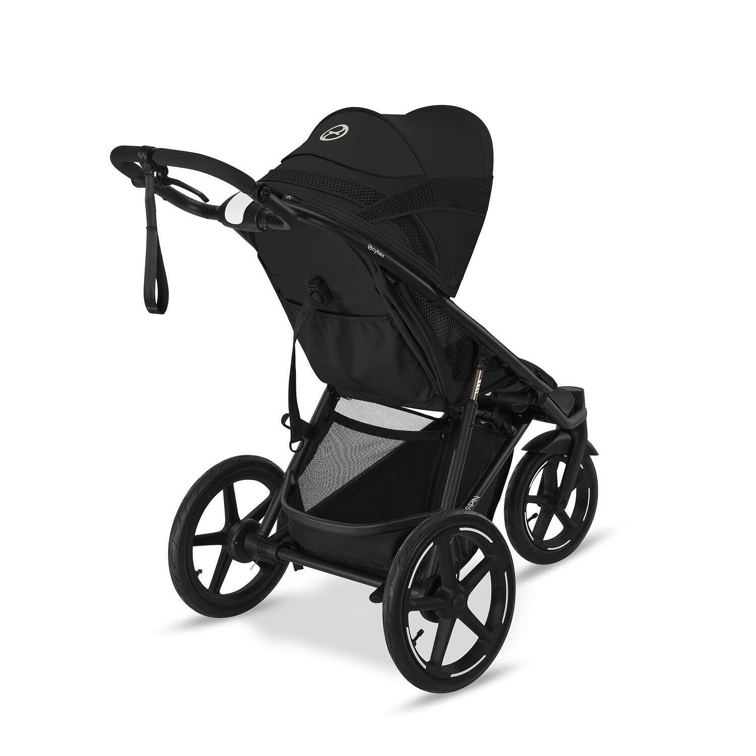 Gold Бебешка Количка Avi Spin Blk Moon Black Cybex