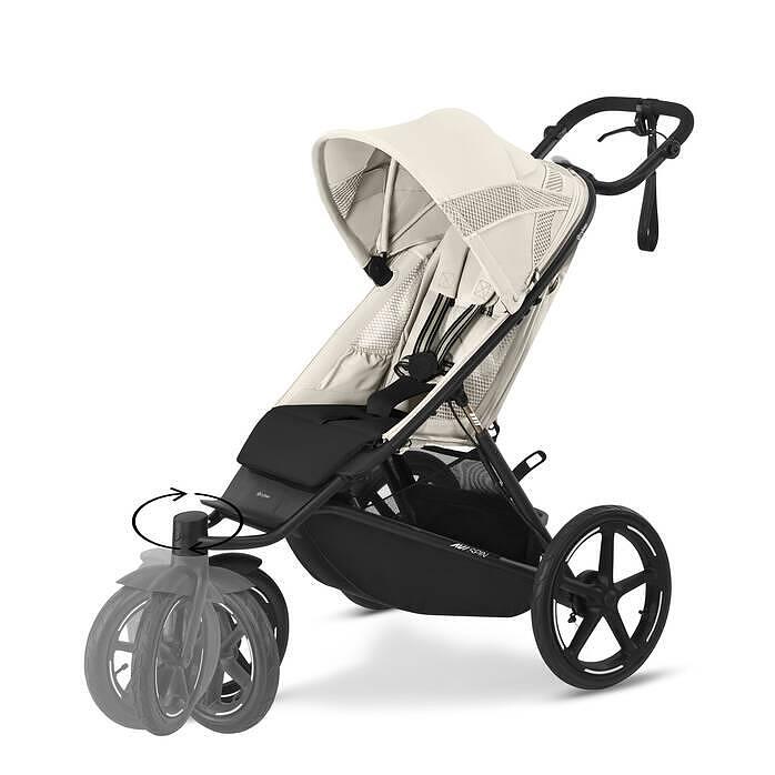 Gold Бебешка Количка Avi Spin Blk Seashell Beige Cybex