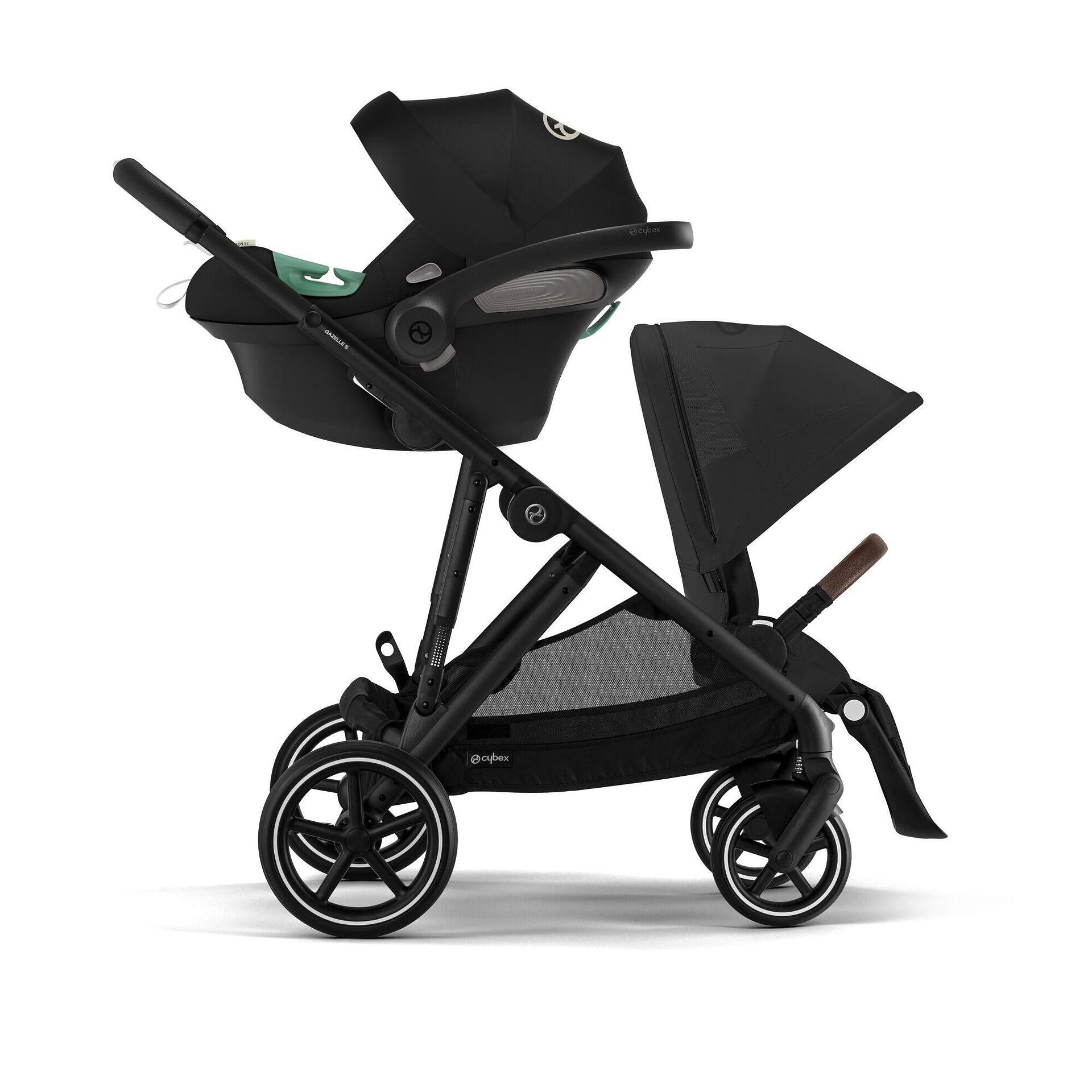 Бебешка Количка Gazelle S Blk Moon Black Cybex